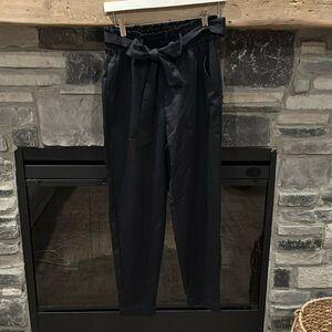 Belted Silk tapered trouser pant. Worn once.